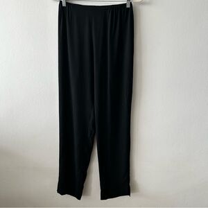 Citron Silk Pull-on Pant in black